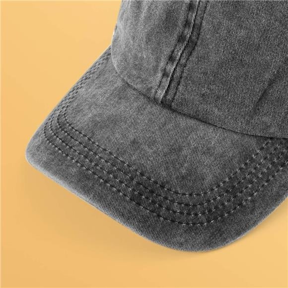 3 Pack Washed Plain Baseball Cap, Retro Adjustable Dad Hats Gift for Men/Women - Picture 3 of 7